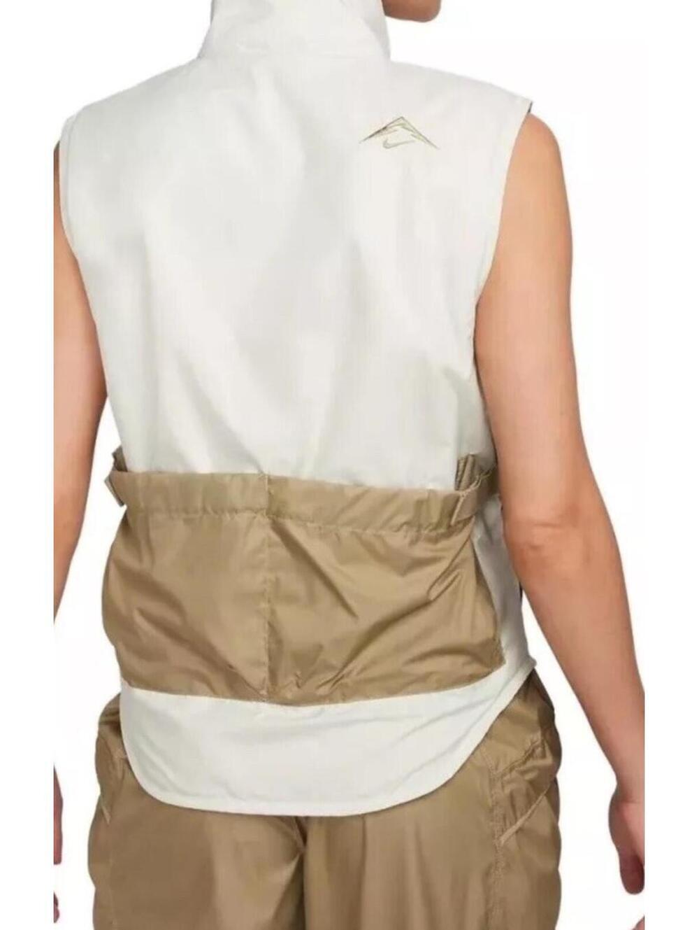 $110 Womens Size XL Nike Trail Repel Running Hiking Gilet Vest FD0231-020 Olive